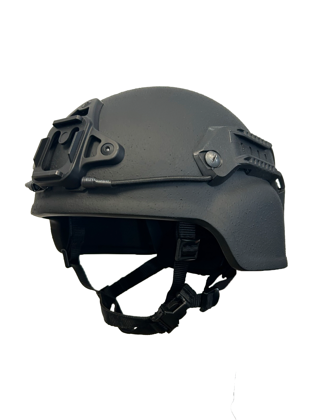 Ballistinen kypärä lowcut reileillä ja shroudilla