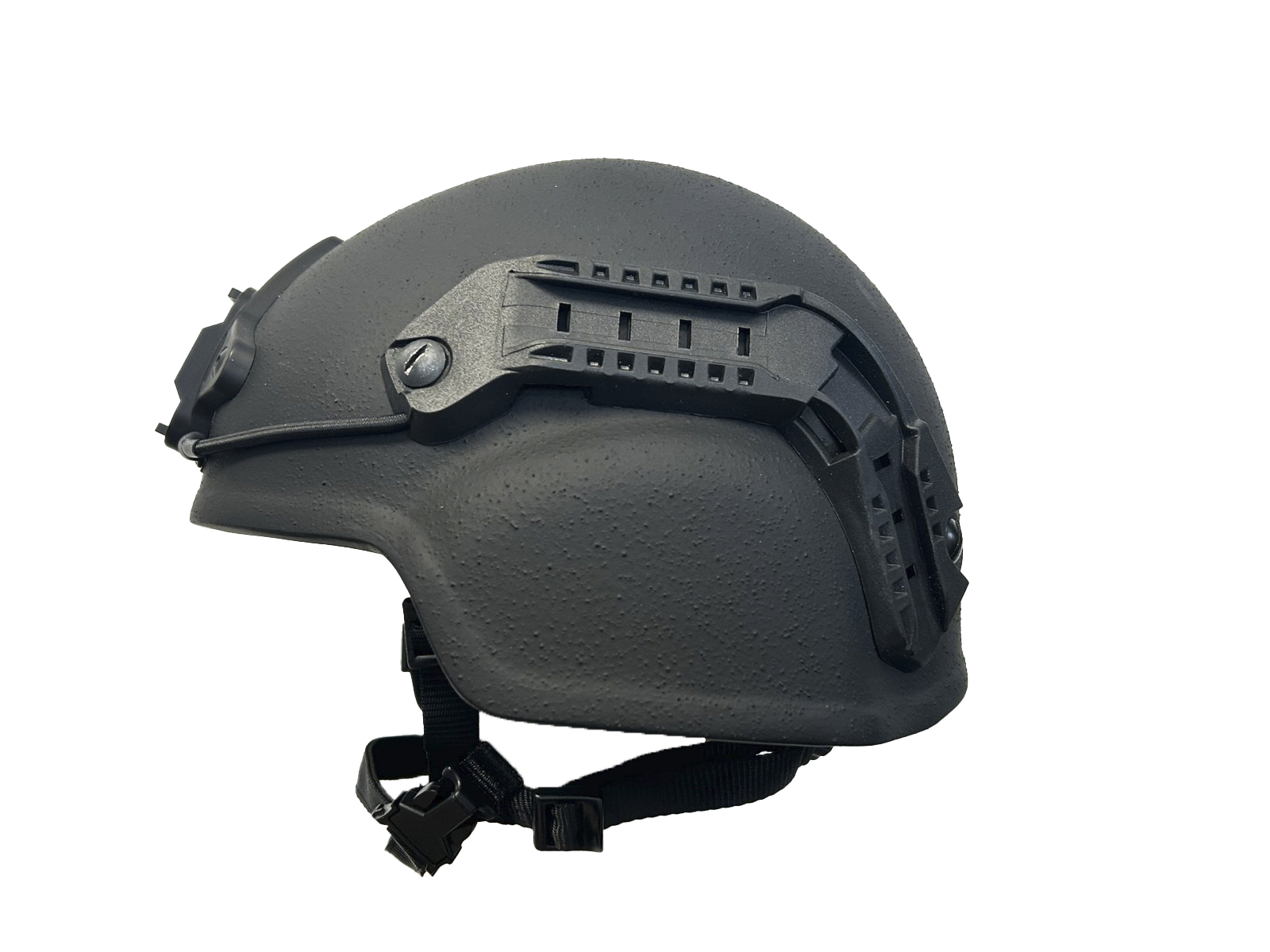 Ballistinen kypärä lowcut reileillä ja shroudilla